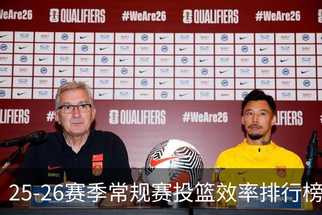 25-26赛季常规赛投篮效率排行榜：湖人独占鳌头